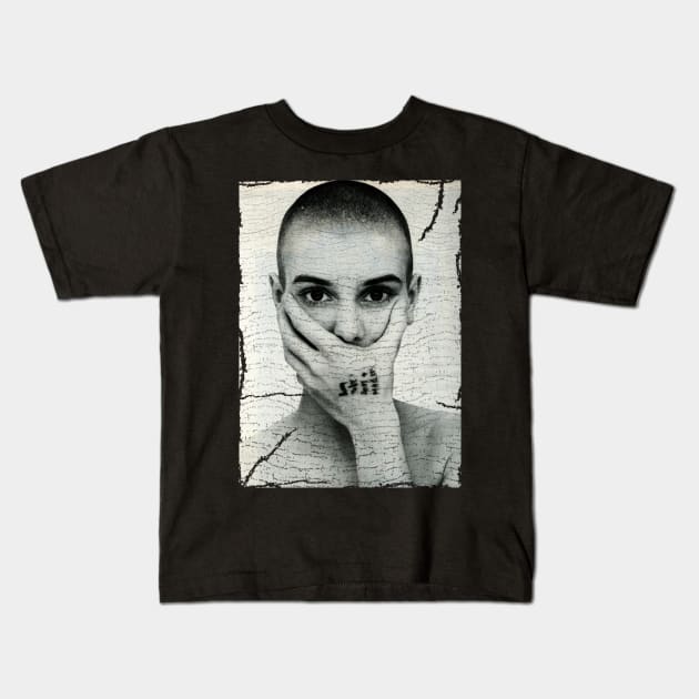 Sinead O'Connor Vintage Kids T-Shirt by gulymaiden